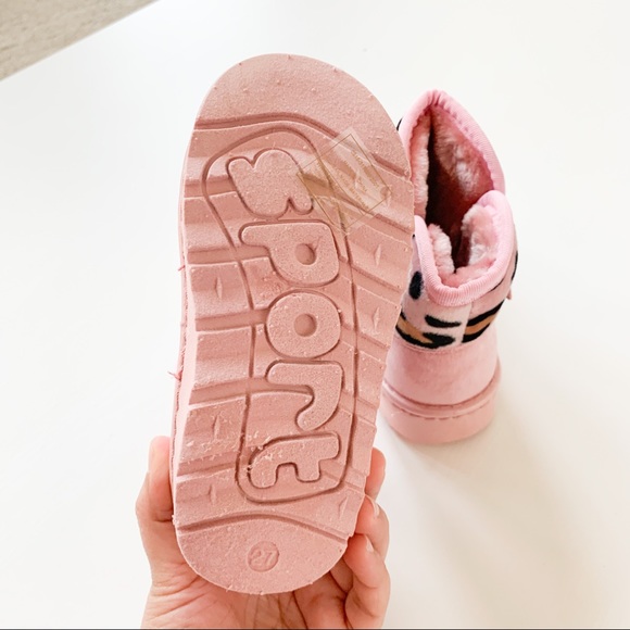 Little Star Pink Leopard Boots Warm-92F - Picture 6 of 9